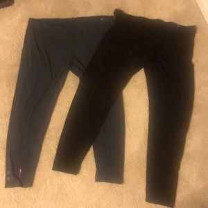TWO pair of Eileen Fisher leggings xl